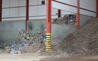 Recycling skip waste